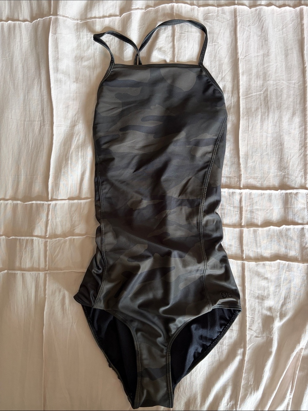 Albion Women's One-Piece Swimsuit in Black Camouflage